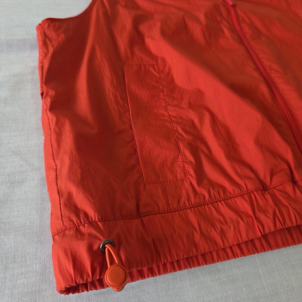 Banana Republic Active Vest Dune Red Full Zip Medium Gorpcore Sporty Utility - Picture 2 of 6